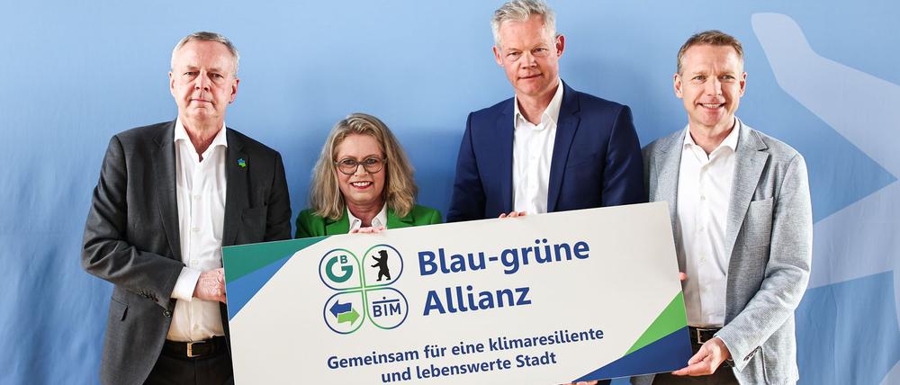Umweltverwaltung und mehere landeseigene Unternehmen haben sich auf eine „Blau-grüne Allianz“ verständigt. 