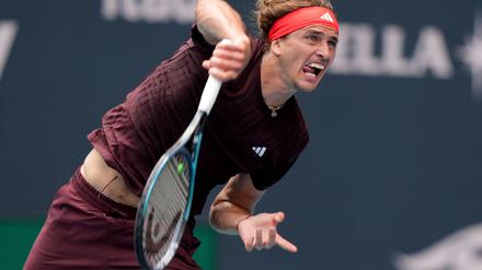 Alexander Zverev hat in Miami auch sein zweites Spiel gewonnen.