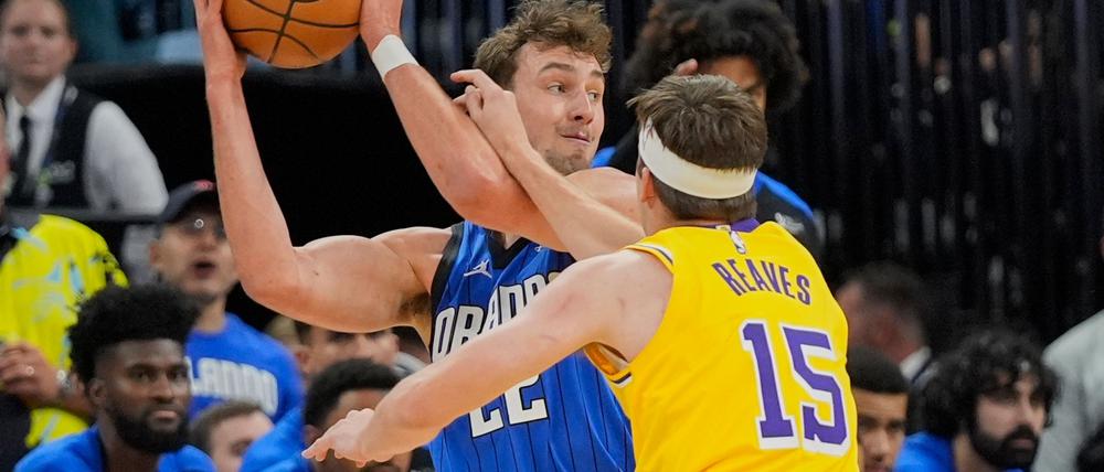 Franz Wagner hatte leichteres Spiel, als es auf diesem Bild wirkt.