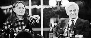 Damals im Kranzler: Wolfgang Neuss und Richard von Weizsäcker bei ihrem unvergessenen Auftritt 1983 in der SFB-Talkshow „Leute“ 