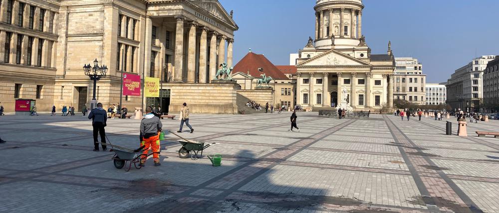 Frisch renoviert: der Gendarmenmarkt.