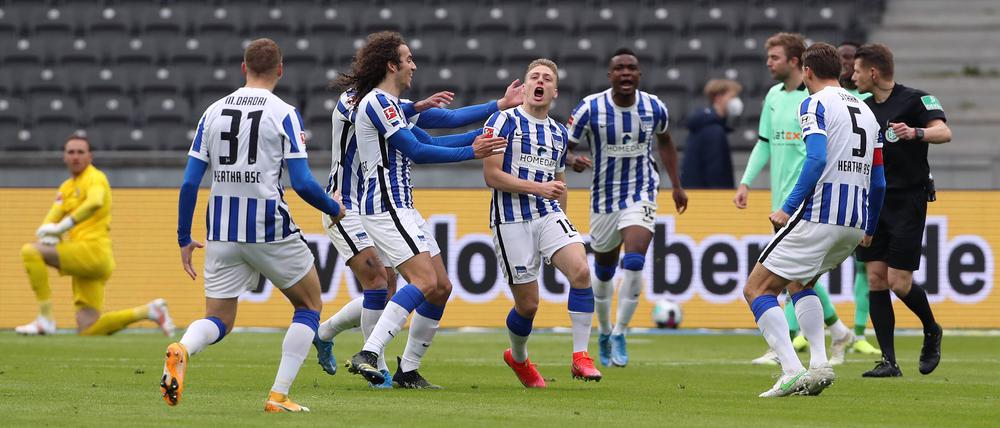 Jubelt Hertha auch am Ende der Saison?