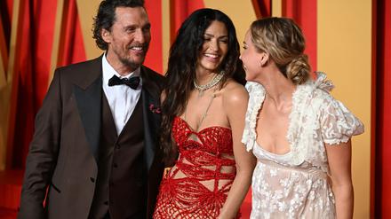  Camila Alves McConaughey und Matthew McConaughey - hier mit Jennifer Lawrence - haben drei gemeinsame Kinder. (Archivbild)