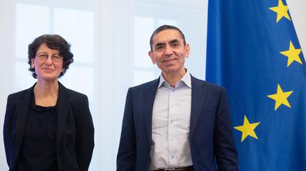 Die Biontech-Gründer Özlem Türeci und Ugur Sahin erhalten den Deutschen Nationalpreis 2025. (Archivbild)