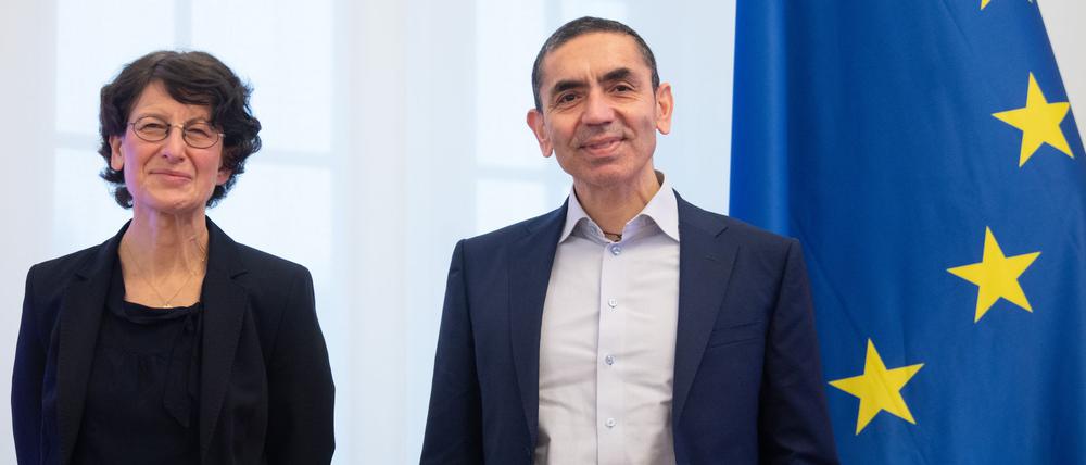 Die Biontech-Gründer Özlem Türeci und Ugur Sahin erhalten den Deutschen Nationalpreis 2025. (Archivbild)