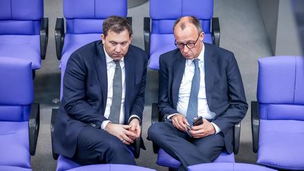 Klingbeil und Merz.