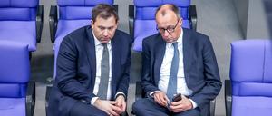 Klingbeil und Merz.