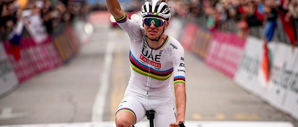 Tadej Pogacar: Jubelt er auch im Velodrom von Roubaix?