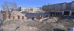 Der einstige Wohnblock Staudenhof ist abgerissen. Doch der Ersatzbau steht nun infrage.