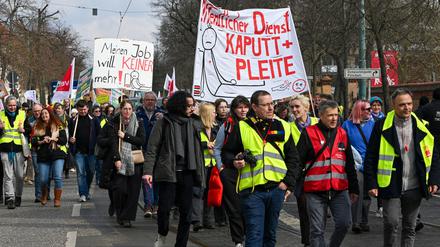 Demonstration während der Tarifverhandlungen für den öffentlichen Dienst (Archiv).