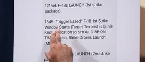 Ausschnitt aus einem geleakten Chatverlauf über Angriffspläne des US-Militärs.