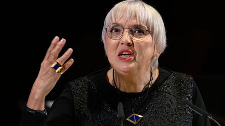 Claudia Roth beim Festakt zur Eröffnung der Leipziger Buchmesse.