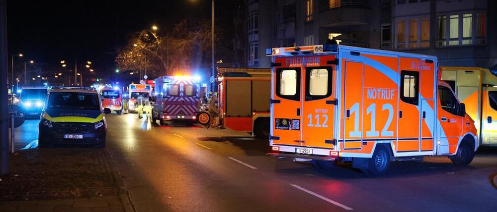 Die Einsatzstelle am Gesundbrunnen-Center.
