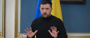 Der ukrainische Präsident: Wolodymyr Selenskyj.