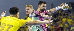 Fabian Wiede beim Spiel gegen Kielce.