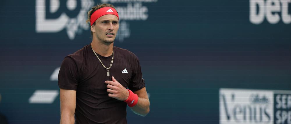 Nächster Rückschlag. Auch in Miami ist für Alexander Zverev vorzeitig Schluss.