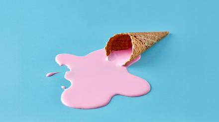 Geschmolzenes Eis. Symbolbild. 
