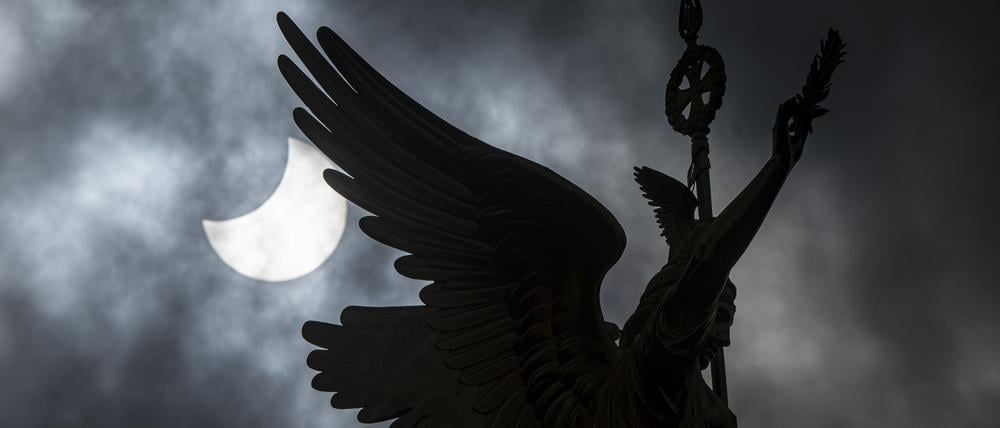 Aufnahme einer partiellen Sonnenfinsternis (Archivbild)