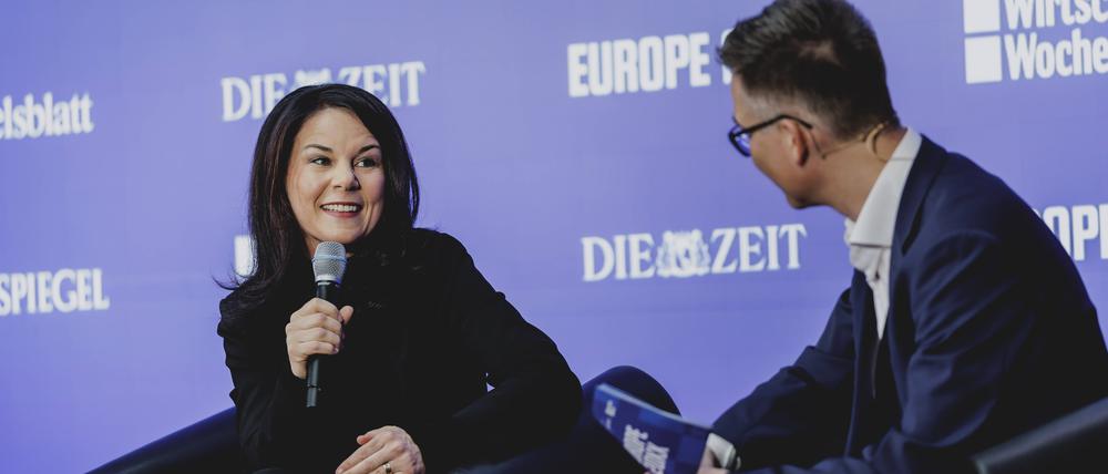 Im Gespräch mit dem Tagesspiegel verteidigt Annalena Baerbock ihre Kandidatur.