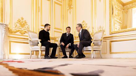 Die Ukraine-Gespräche in Frankreich laufen.
