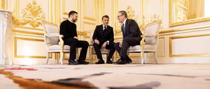 Die Ukraine-Gespräche in Frankreich laufen.