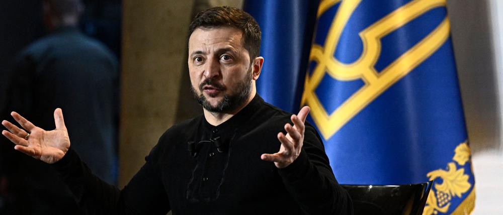 Der ukrainische Präsident Wolodymyr Selenskyj war am Donnerstag zum Treffen der „Koalition der Willigen“ in Paris.