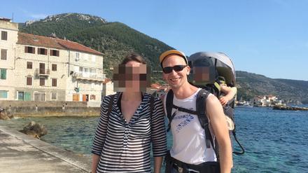 Lukas privat mit seiner Familie – vor der Trennung.