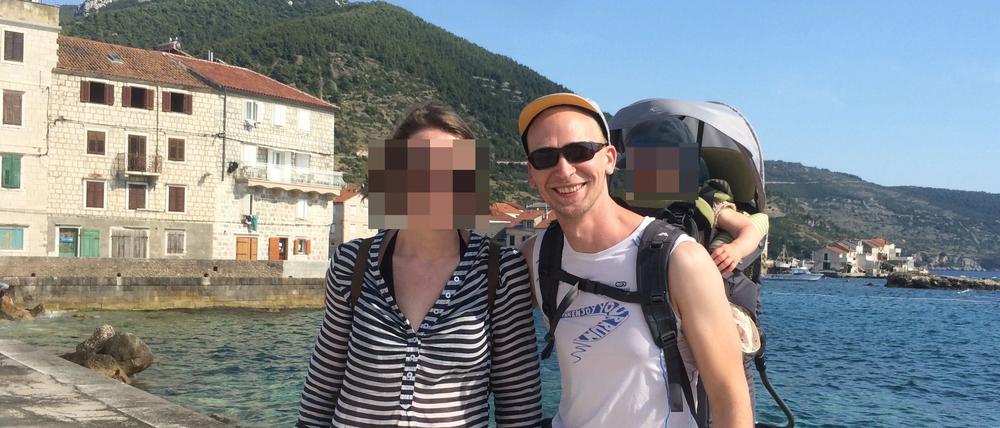 Lukas privat mit seiner Familie – vor der Trennung.