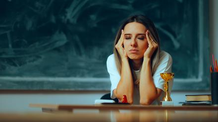 Überlastet vor der Tafel: Nur noch Lehrer würden den Beruf wieder wählen.