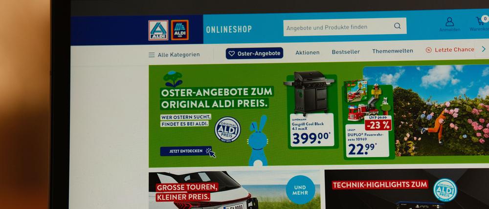 Der Aldi-Onlineshop wurde 2021 gegründet.