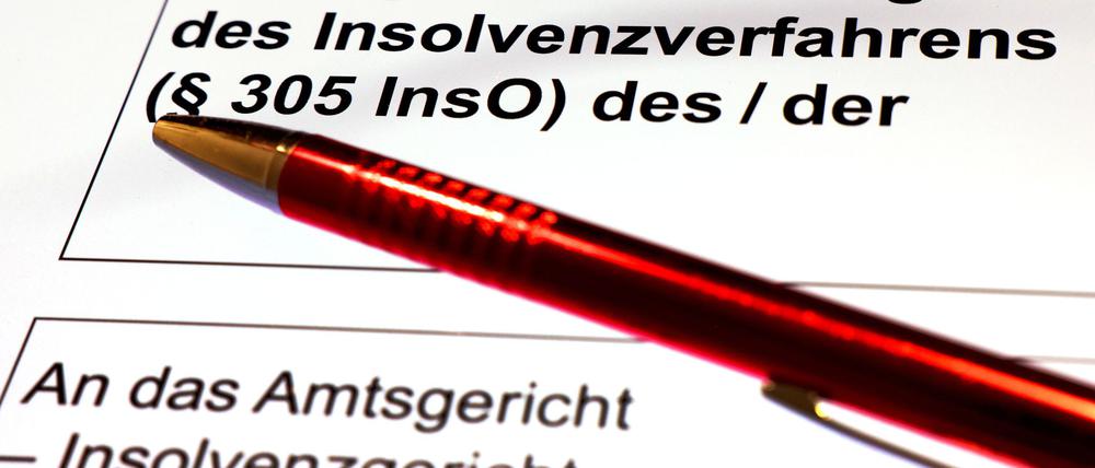 Die Zahl der Insolvenzen in Brandenburg ist im vergangenen Jahr gestiegen (Symbolbild).