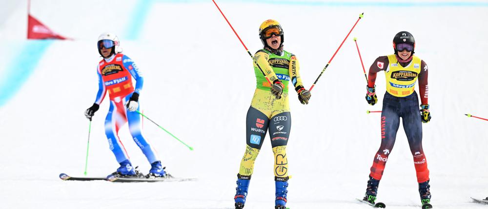 Daniela Maier gewinnt den vorletzten Skicross-Weltcup der Saison.