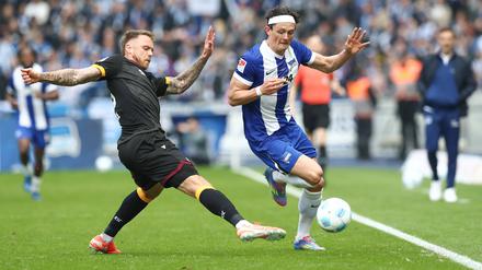 Fabian Reese (rechts) wird für Hertha BSC nach seiner Verletzung immer wertvoller. 