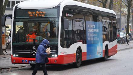 Hamburg ist die Stadt mit den meisten E-Bussen in der ÖPNV-Flotte. (Archivbild)