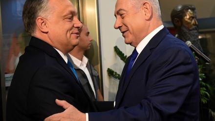 Viktor Orban und Benjamin Netanjahu. (Archivbild)