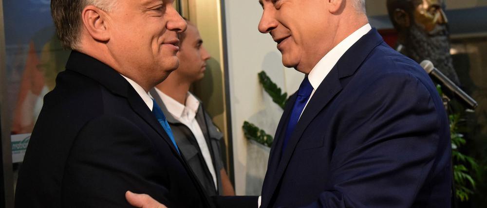 Viktor Orban und Benjamin Netanjahu. (Archivbild)