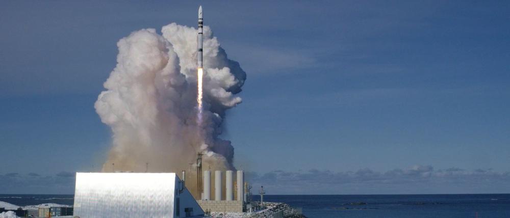 Nach wetterbedingter Verzögerung ist die deutsche Spectrum-Rakete in Norwegen gestartet. Der Flug dauerte etwa eine halbe Minute.