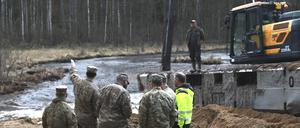 Suche nach Vermissten in Litauen.