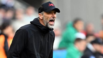 Läuft nicht. Marco Rose in seinem letzten Spiel als Trainer von RB Leipzig. 