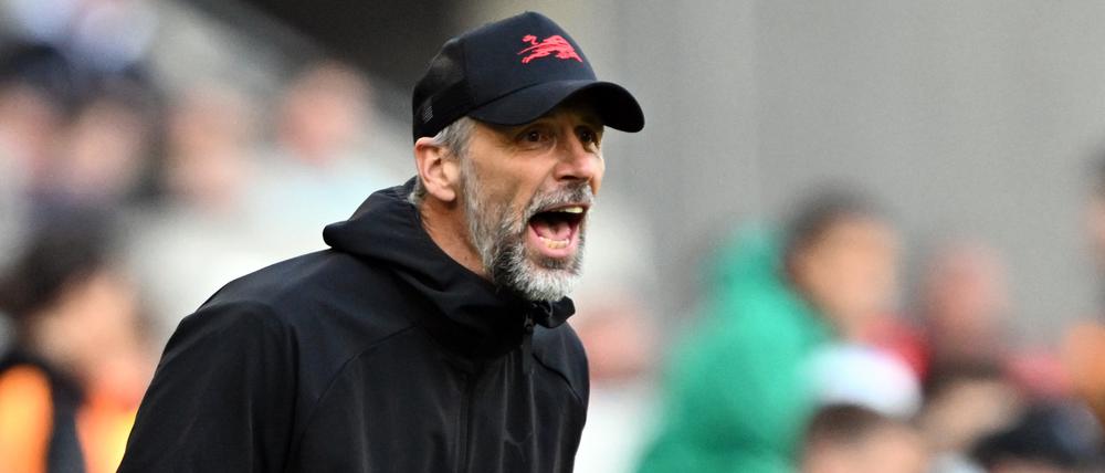 Läuft nicht. Marco Rose in seinem letzten Spiel als Trainer von RB Leipzig. 