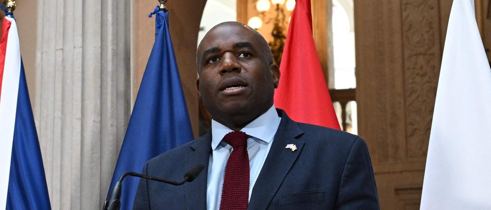 Der britische Außenminister David Lammy.