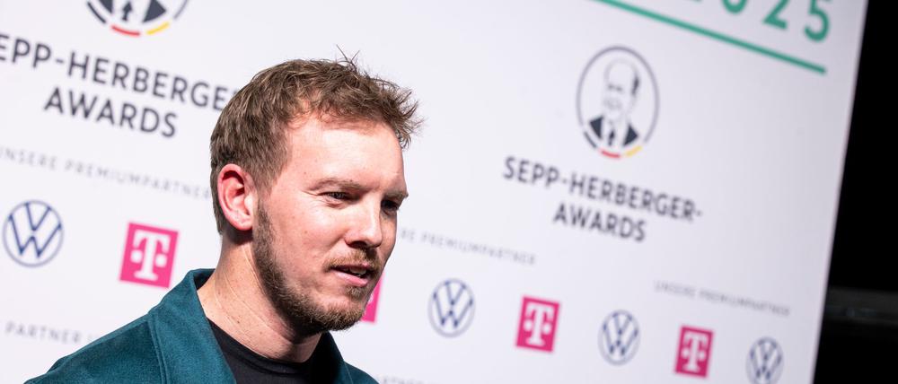 Bundestrainer Julian Nagelsmann bei der Verleihung der Sepp-Herberger-Awards.