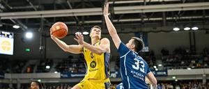 Center Yanni Wetzell war der überragende Akteur bei Alba in Heidelberg.