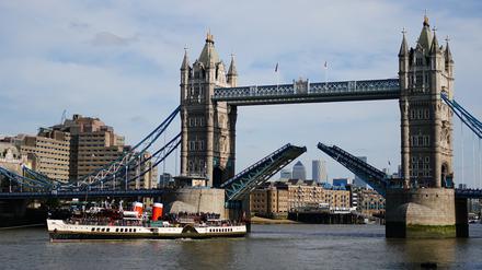 Tower Bridge in London, Großbritannien.