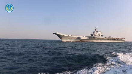 Meilenstein in Chinas Militärgeschichte: Der erste eigene Flugzeugträger „Shandong“ mit Platz für mehr als 30 Kampfjets.