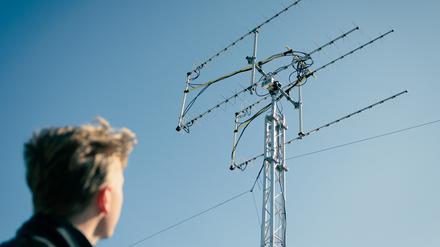 Die Antenne, die Rabea Rogge im All erreichte. 