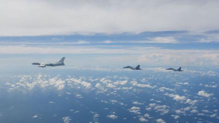 China setzte seine Militärübung um Taiwan fort. (Archivbild) 