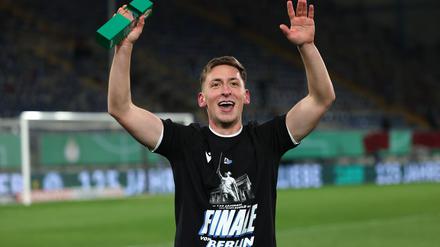 Torschütze Marius Wörl fährt mit Drittligist Bielefeld nach Berlin.