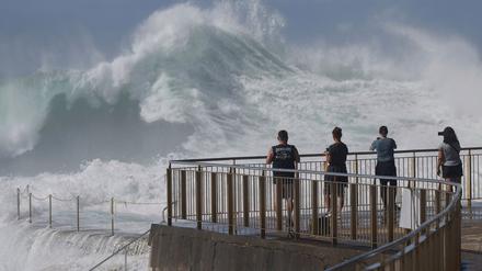 Die Wellen am Bondi Beach waren enorm.