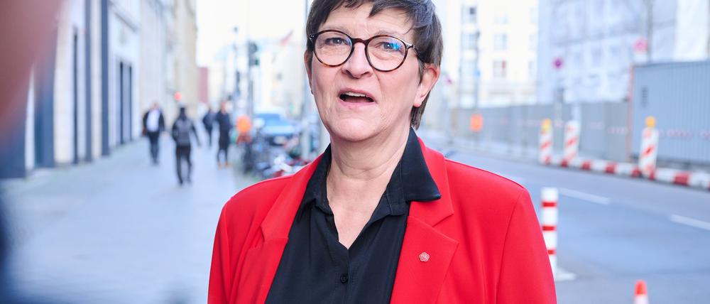 Die SPD-Chefin erwartet eine Einigung frühestens nächste Woche.